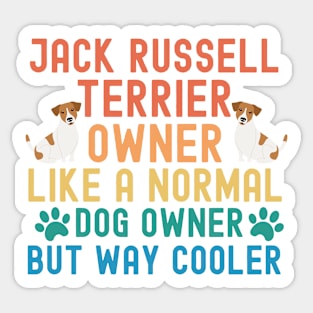 Jack Russell Terrier Owner Sticker